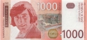 Тома Здравковић на новчаници од 1000 динара