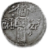 Metalni novac Stefana Dusana 1m 1345-1355 lice