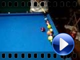 Trick shot 8 ball rail shot