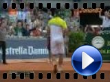 Novak Djokovic smiles after crazy point with the matador rafa